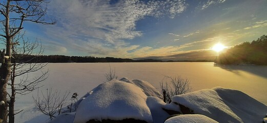 Norwegia zima 