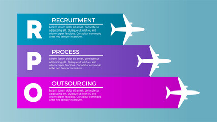 RPO. Recruitment process outsourcing concept. HR professionals recruit top talent employees. Company transfers recruitment processes to an external service provider. Vector illustration, flat clip art