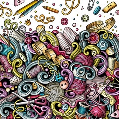 Handmade detailed cartoon border illustration