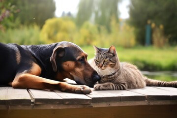 Cat and Dog Friendship 