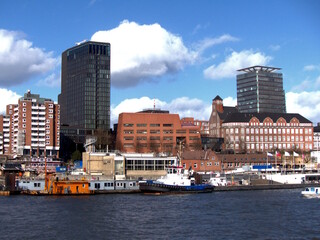 View of the city of Hamburg