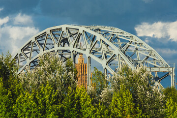 railway bridge over the river