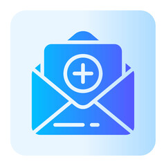 Fototapeta premium medical record gradient icon