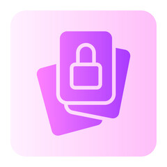 locked gradient icon