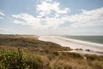 Landschaft mit Banjaard Strand bei Kamperland. Provinz Zeeland in den Niederlanden