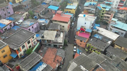Ghodbunder Fort street wide top view