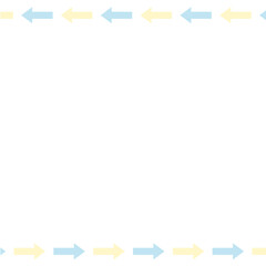 シンプルな矢印の正方形フレーム素材