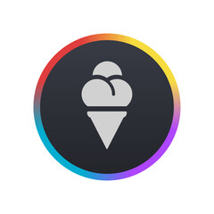 Cone Ice Cream - Pictogram (icon) 