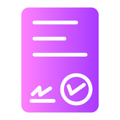 legal document gradient icon