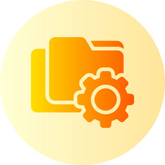 folder management gradient icon