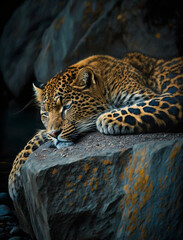 Sleeping leopard 