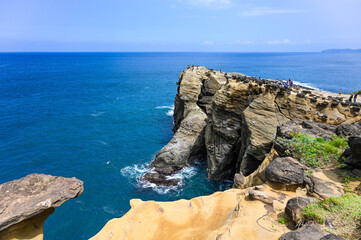 elephant rock in shenao, taipei, taiwan.