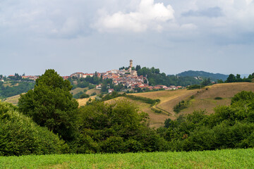 Fototapeta na wymiar Vista panoramica di Murazzano 