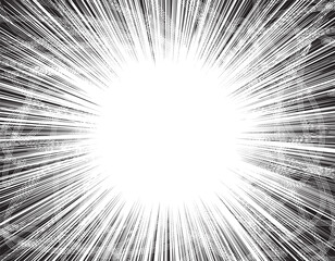 レイアウト　マンガ　集中線　フレーム　強調