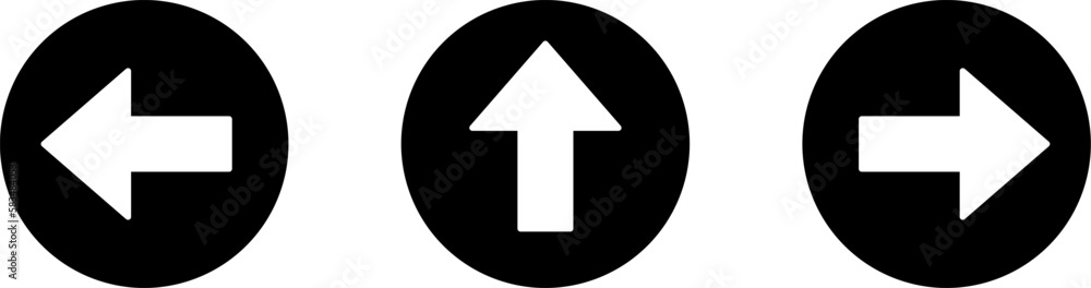 Poster set of one way only or this way only blue sign round floor marking adhesive sticker icon with direct