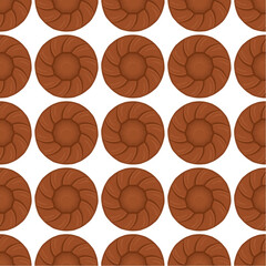 Pattern homemade cookie different taste in pastry biscuit