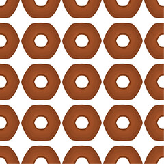 Pattern homemade cookie different taste in pastry biscuit