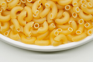 Background of Uncooked Noodles . Texture of Dry Vermicelli. Raw Pasta. 