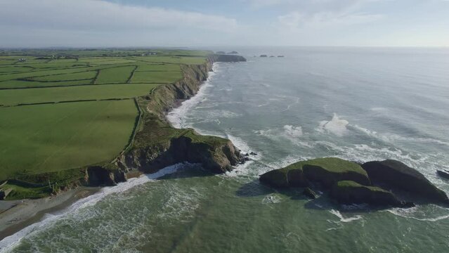Waterford Annestown looking back along the Copper Coast 
