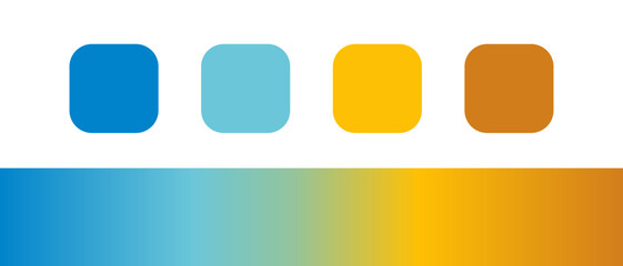 Dreamy color palette with gradient for backdrops, wallpaper, illustrations, designs, etc.