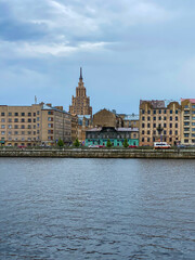 Fototapeta na wymiar View of the town in Riga, Latvia