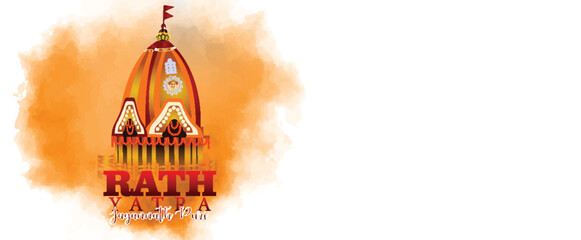 Rath yatra of lord jagannath balabhadra and subhadra festival celebration background