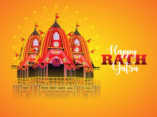 Rath yatra of lord jagannath balabhadra and subhadra festival celebration background