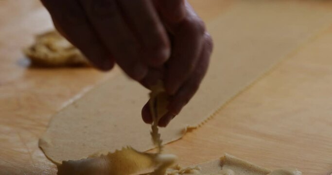 From dough to art: witness the hands-on expertise required to shape chebakia into tantalizing treats