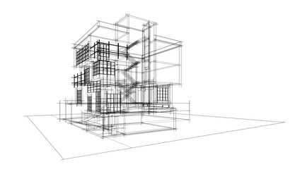  sketch of building