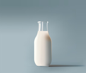 Vector illustration of fresh milk with a splash - 583497030
