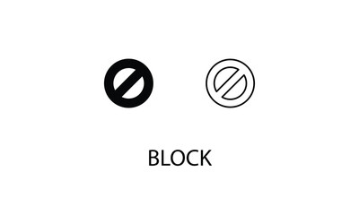 Block double icon design stock illustration
