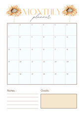 Minimalistic planners , daily, weely, monthly. Annual wall calendar planner template. Week starts on Monday.Clear and simple printable to do list. Business organizer page. Paper sheet.