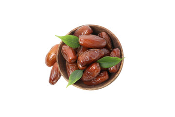 Concept of sweet and tasty food - dates, isolated on white background