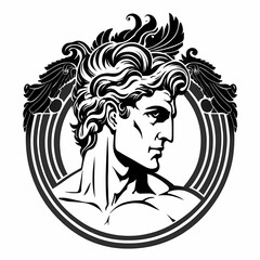 Hermes God Illustration Design