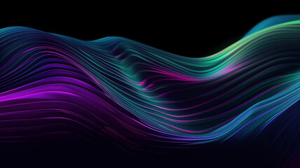 iridescent abstract wave background or wallpaper