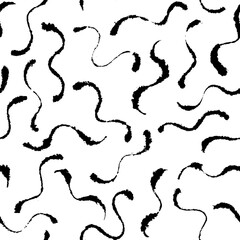 Chaotic Wavy Inky Pattern on Blotting Paper