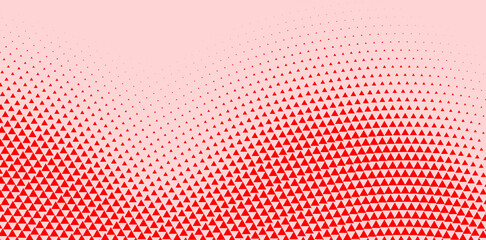 Halftone abstract background. Wavy triangular texture.