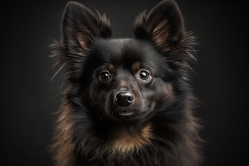 Dark and Handsome Schipperke Dog - A Miniature Devil with a Big Personality - Powered by Adobe