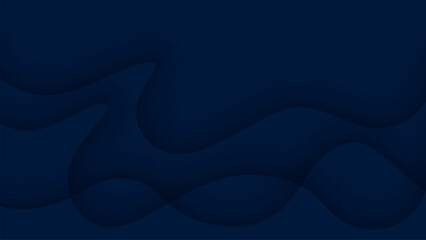 Navy wavy background. Geometric banner with gradient waves