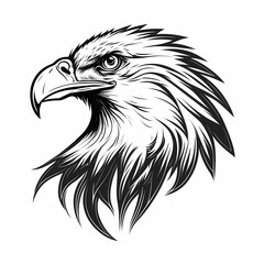 Obraz premium Eagle Head Logo. Generative AI