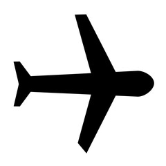 Vector illustration, logo, airplane icon.  Isolated on a white background.