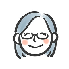 楽しそうな女性のイラスト