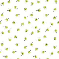 Seamless pattern with leaves Nature background