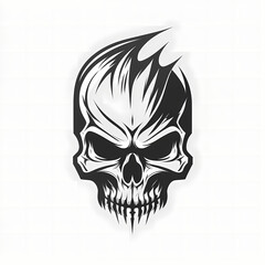 Obraz premium Skull Tribal Illustration