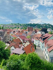 Fototapeta na wymiar view of the town Shmalkalden, Germany