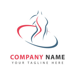 Chiropractic Logo Design Template, Emblem, Design Concept, Creative Symbol, Bone health Icon.