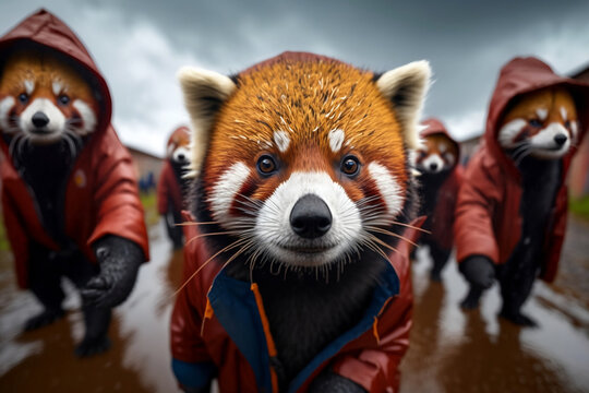 Cute Baby Red Pandas