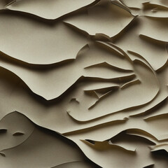 Generative AI - Exploring the Textures of Paper: Captivating Paper Material Photograph