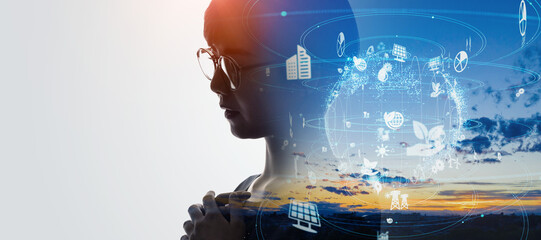 環境問題イメージ　バナー・広告向け横長ビジュアル