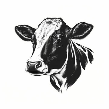 recommend clip art: Holestein Cow Logo. Generative AI